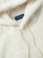 Polo Ralph Lauren - Logo-Embroidered Fleece Hoodie - Neutrals