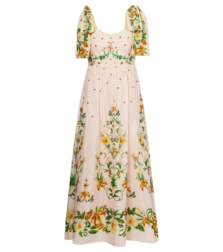 Photo: Farm Rio Floral cotton-blend midi dress