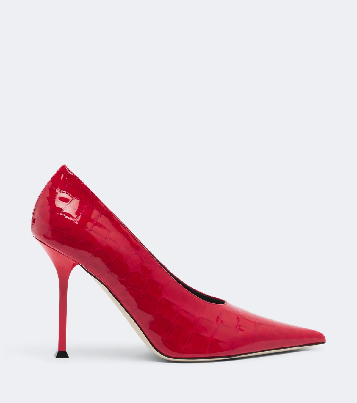 Christen Helix croc-effect patent leather pumps