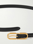 SAINT LAURENT - 2.5cm Leather Belt - Black