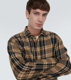 Ralph Lauren Purple Label Plaid linen-blend shirt