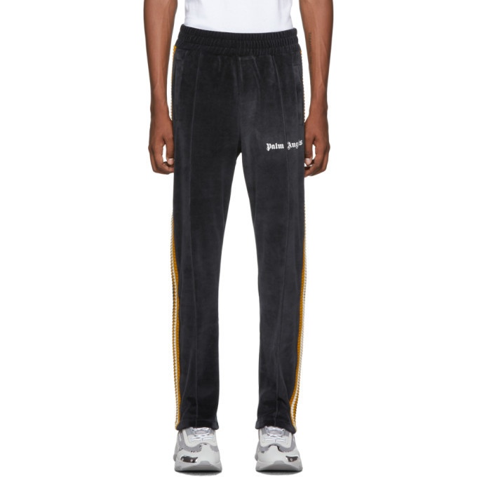 Photo: Palm Angels Black and White Chenille Track Pants