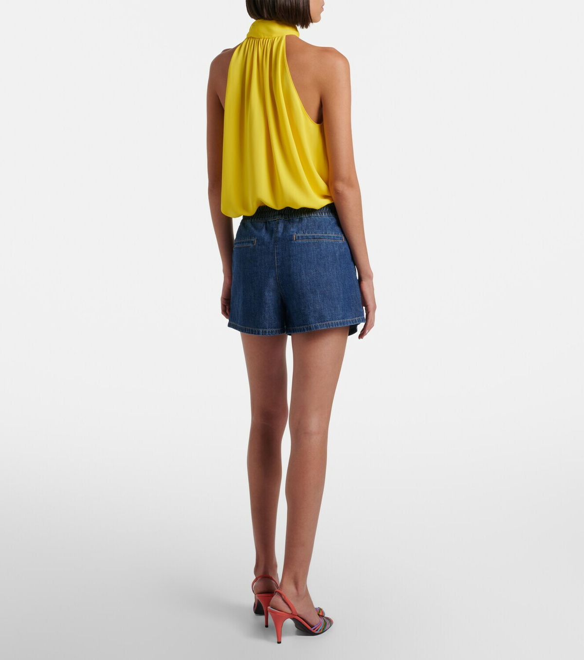 Valentino VGold denim shorts