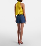 Valentino VGold denim shorts