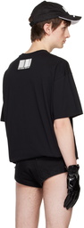 VTMNTS Black Big Rubber Patch T-Shirt