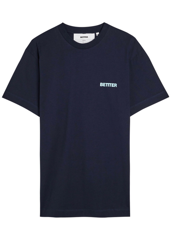 Photo: Bettter Bettter Logo-print Cotton T-shirt Navy