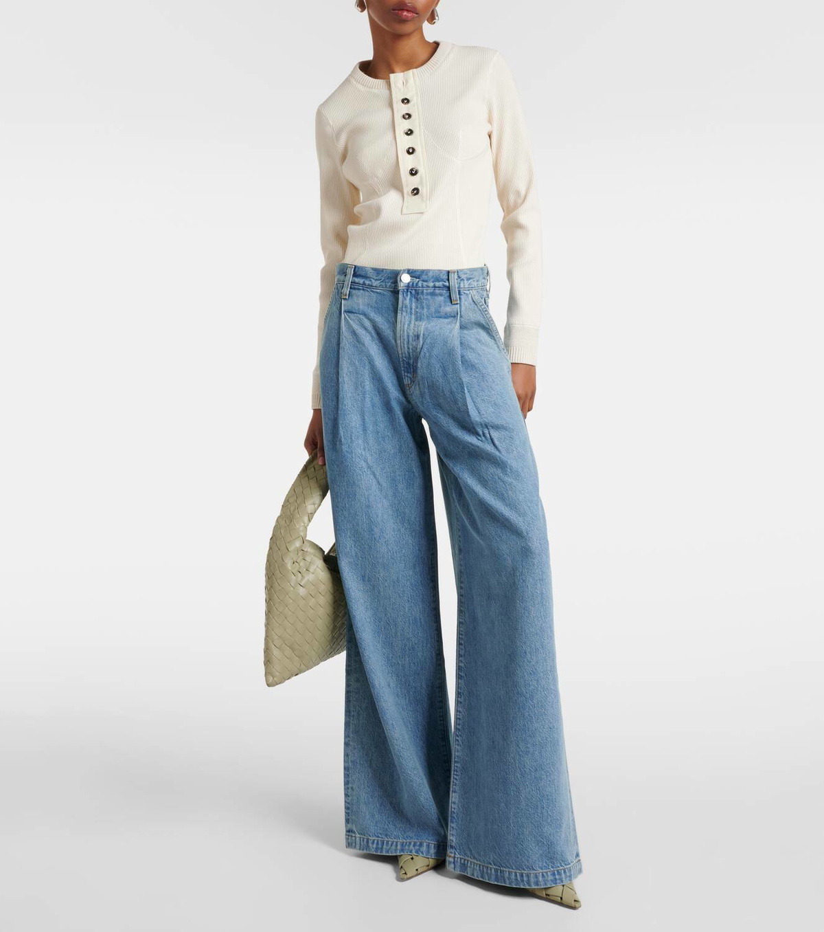 【送料&関税込】AGOLDE Flared Leg Jeans Agolde Low-Slung Baggy Jeans | Saks Fifth Avenue