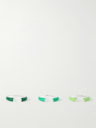 Fry Powers - Ombré Set of Three Silver and Enamel Ear Cuffs