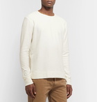 YMC - Textured-Cotton Sweatshirt - Ecru