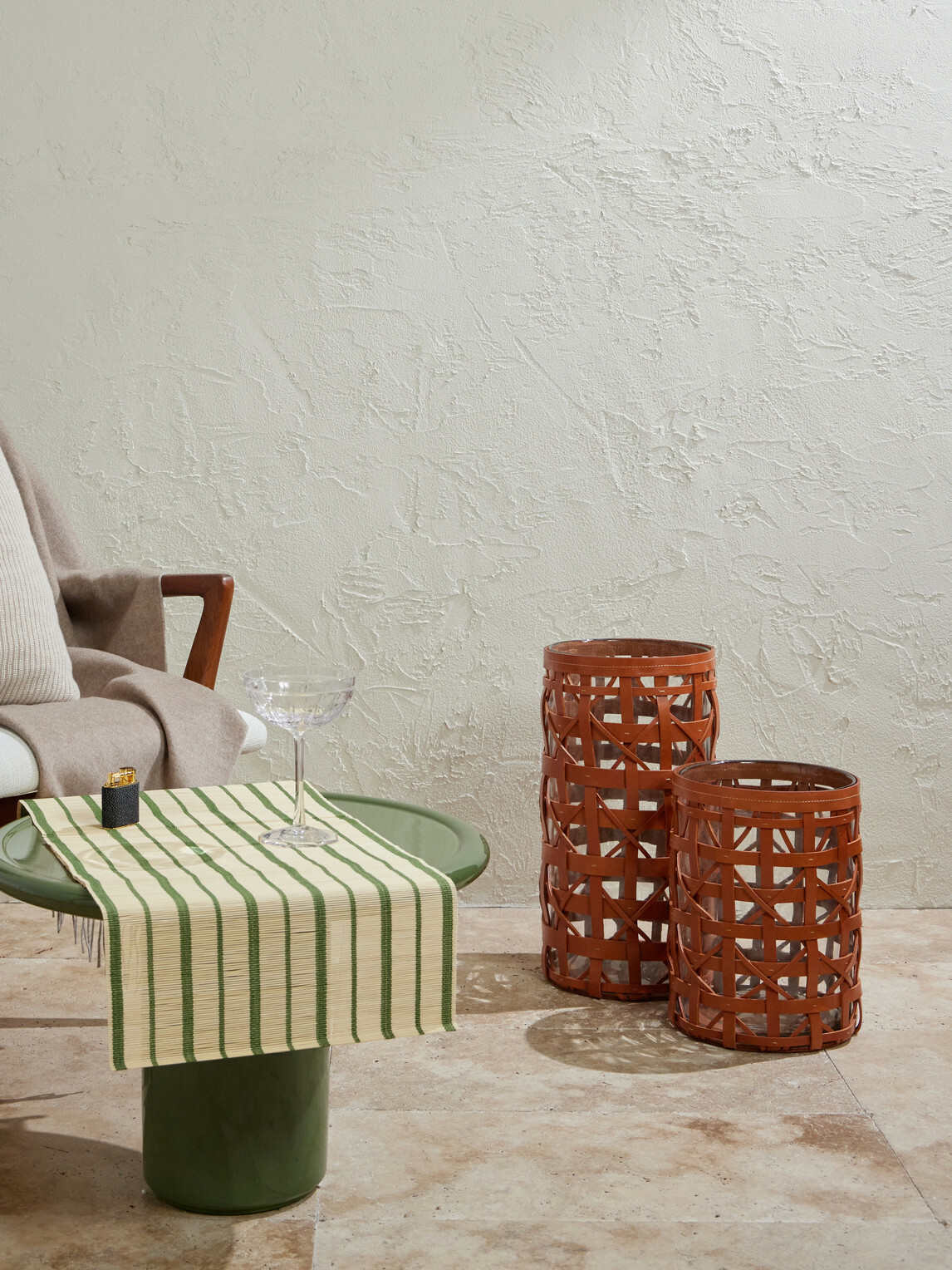 Ralph Lauren Home - Preston Medium Woven Leather Hurricane