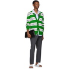 Gucci Green Lyre Stripe Cardigan