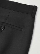 LOEWE - Straight-Leg Wool and Silk-Blend Tuxedo Trousers - Black