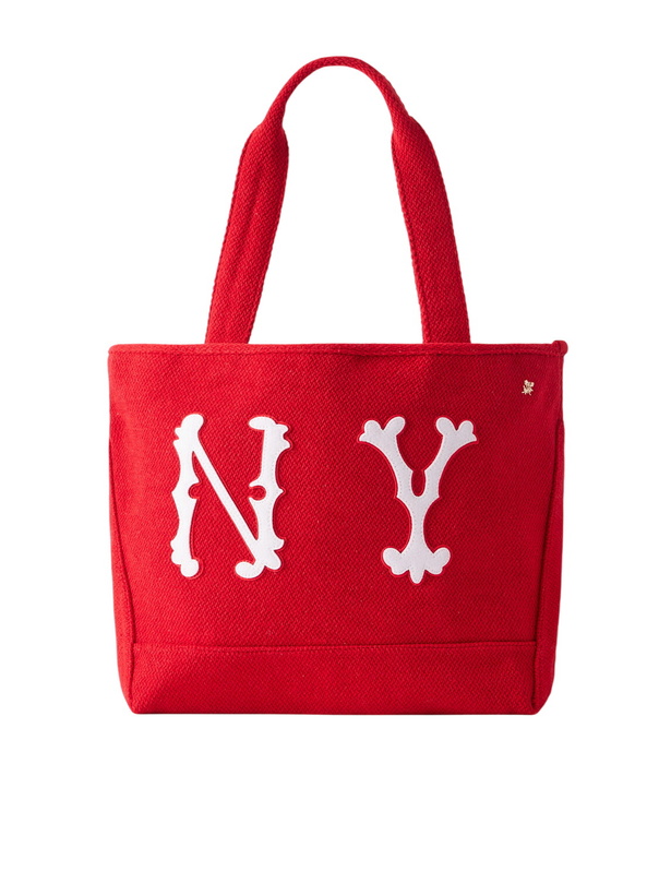 Photo: Aimé Leon Dore - NY Highlanders Logo-Appliquéd Canvas Tote - Red
