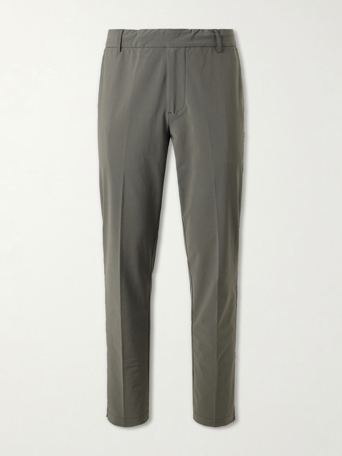 James Perse - Slim-Leg Stretch Cotton-Blend Trousers - Green
