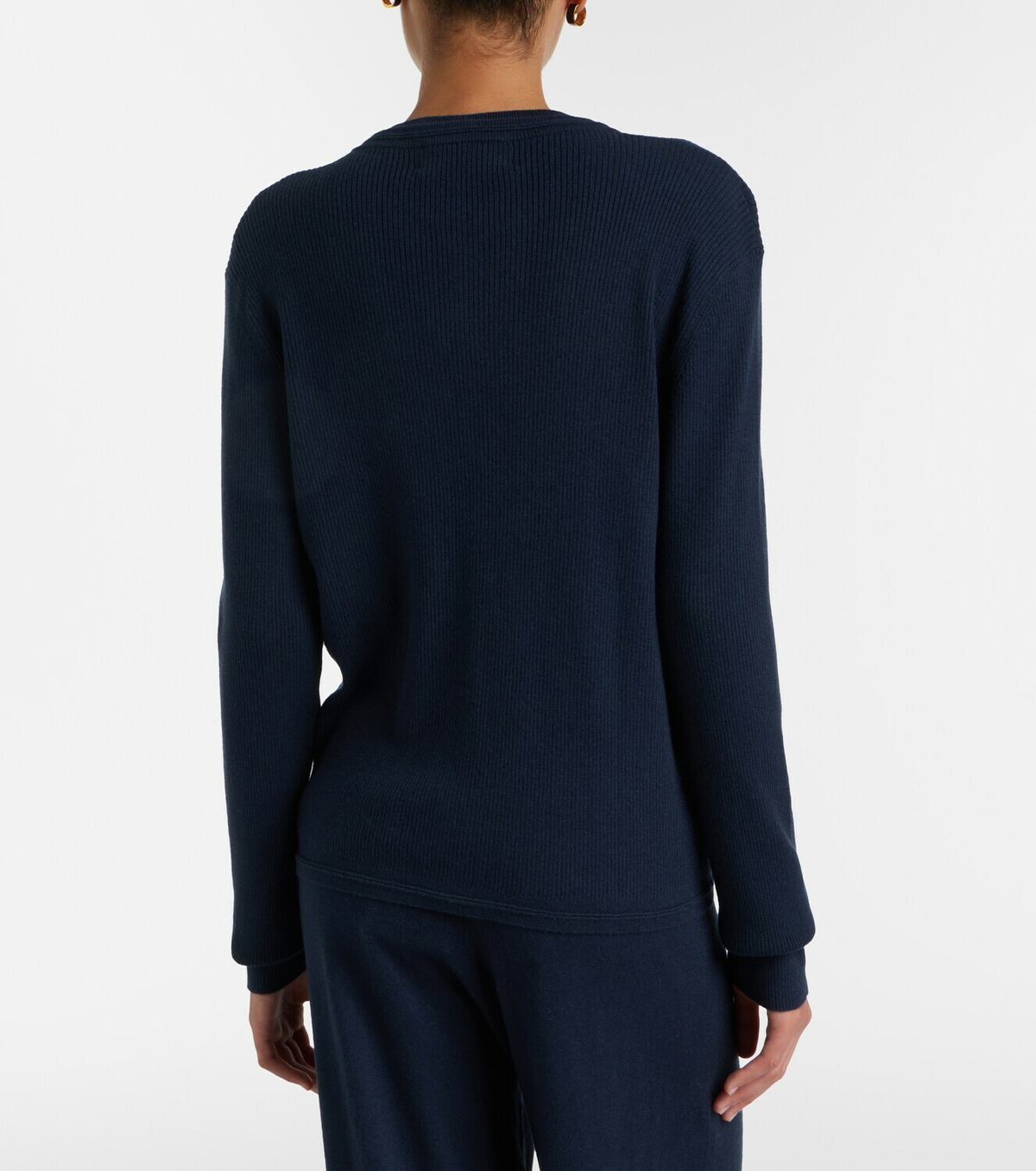 Lisa Yang Abeena ribbed-knit cotton and cashmere cardigan