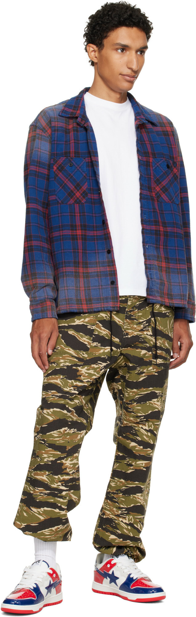 BAPE Navy & Red SK8 STA #2 Sneakers