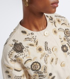 Veronica Beard Emeren embroidered cotton jacket