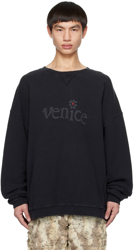 Photo: ERL Black 'Venice' Sweatshirt