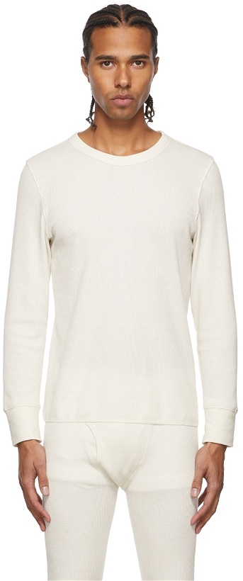 Photo: Heron Preston for Calvin Klein White Season 2 Thermal Long Sleeve T-Shirt