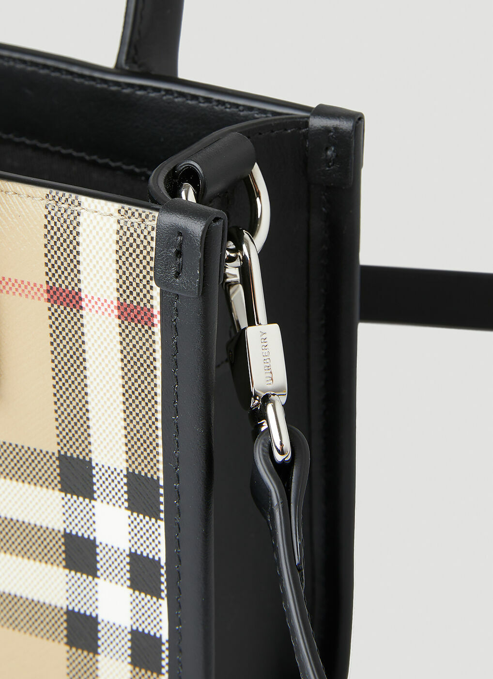 Denny Check Crossbody Bag in Beige Burberry