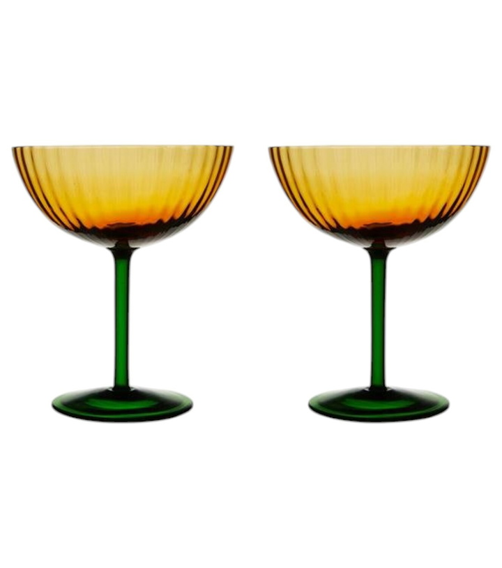 Photo: La DoubleJ Set of 2 champagne coupe glasses