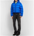 Balenciaga - Slim-Fit Quilted Padded Ripstop Hooded Jacket - Men - Blue