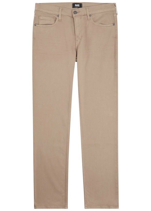Photo: Paige Federal Slim Straight-leg Jeans Beige