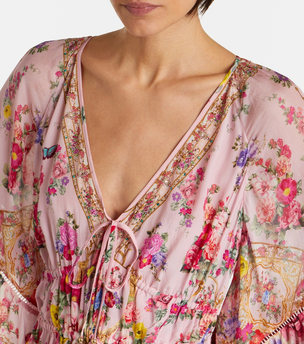 Camilla Floral silk maxi dress