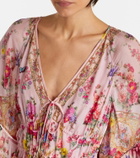 Camilla Floral silk maxi dress