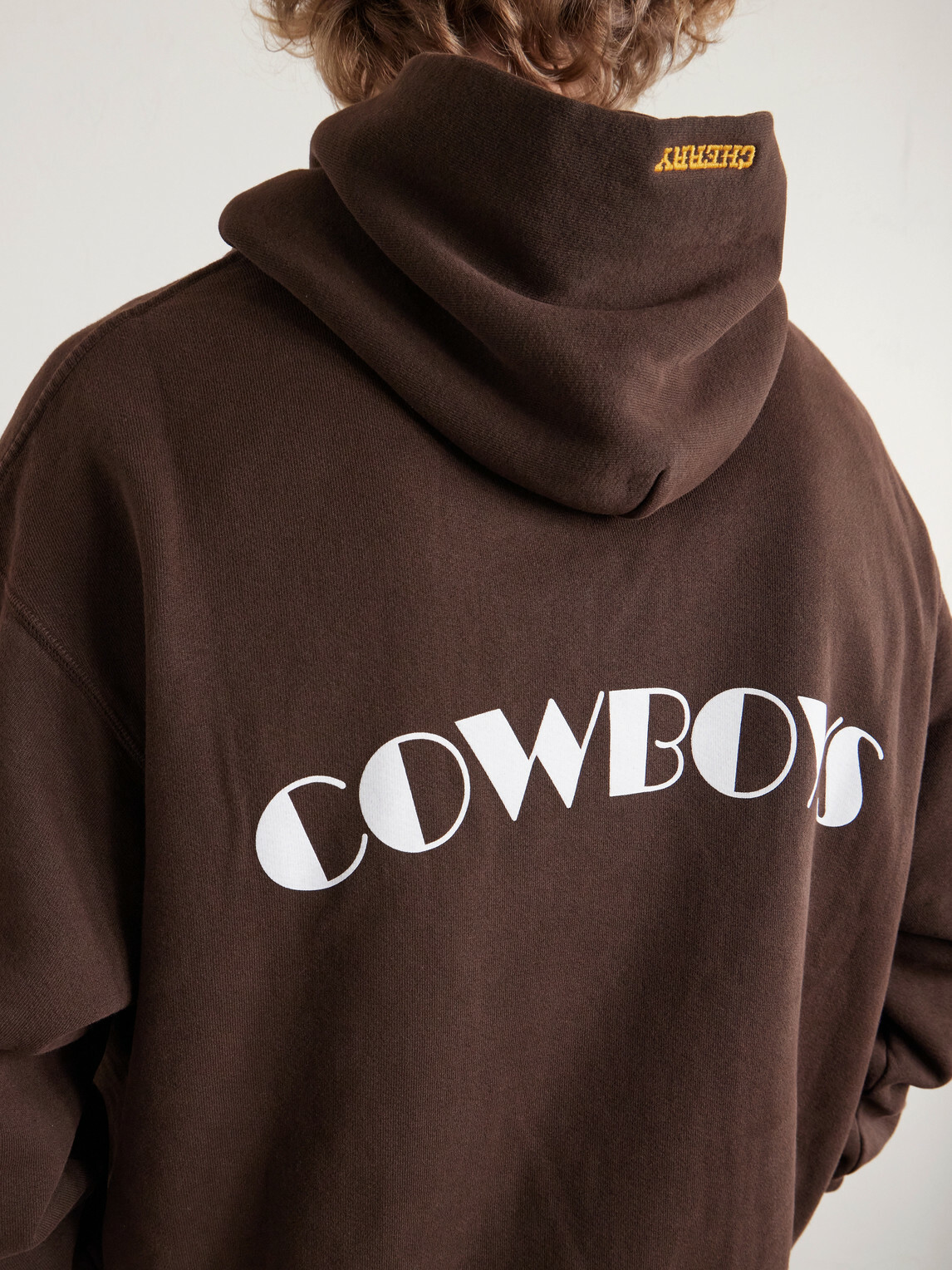 Cherry Los Angeles - Cowboys Logo-Embroidered Printed Cotton-Jersey Hoodie - Brown
