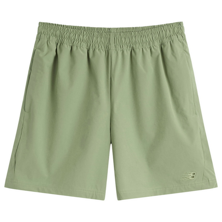 Photo: New Balance Men's Athletics Stretch Woven Short 7" in Oregano