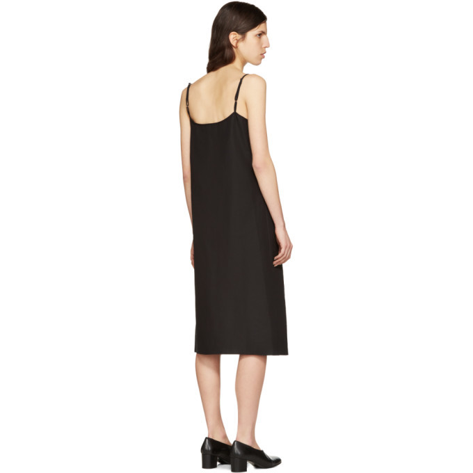 Moderne Black Portrait Slip Dress