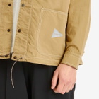 and wander Men's Cordura Cotton Ripstop Shirt Jacket in Beige