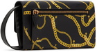 Versace Black Medusa Chain Messenger Bag