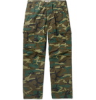 OrSlow - Camouflage-Print Cotton-Ripstop Cargo Trousers - Men - Green