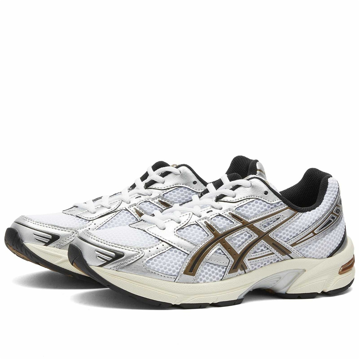 Photo: Asics Gel-1130 Sneakers in White/Clay Canyon