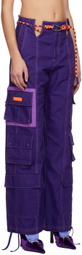 adidas x IVY PARK Purple Belted Cargo Pants