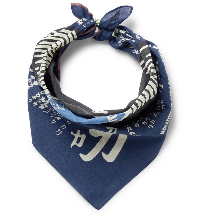 Photo: KAPITAL - Bob Marley Printed Cotton Bandana - Blue