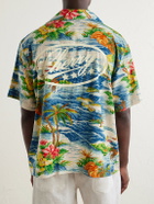 Cherry Los Angeles - Camp-Collar Logo-Printed Poplin Shirt - Multi