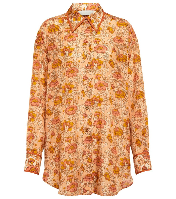 Photo: Zimmermann - Andie floral habutai-silk shirt