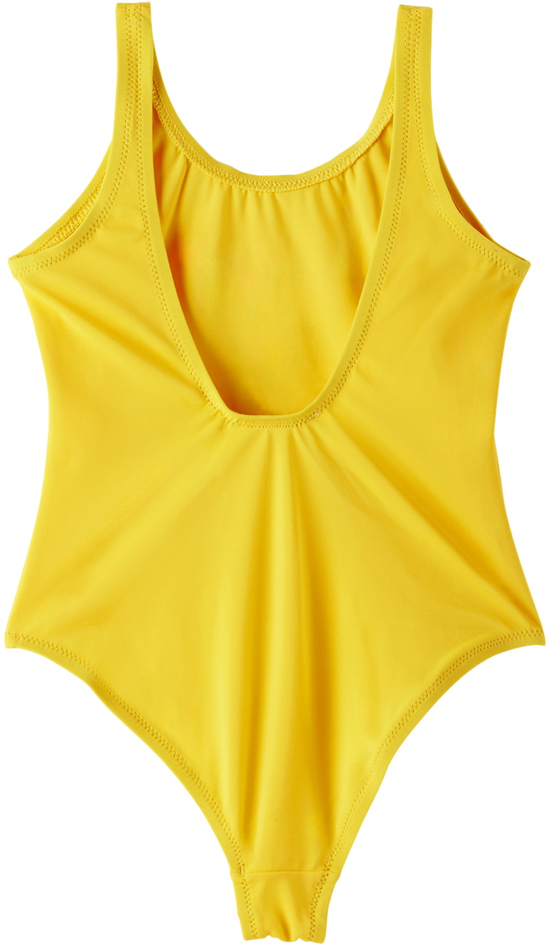 Marni Kids Yellow Bonded One-Piece Swimsuit