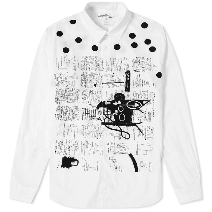 Photo: Comme des Garcons SHIRT x Jean-Michel Basquiat Poplin Print Shirt