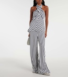 Staud Luke striped wide-leg pants