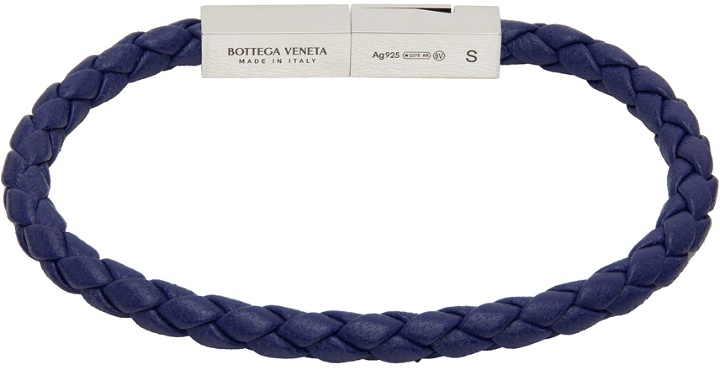 Photo: Bottega Veneta Blue Braided Bracelet