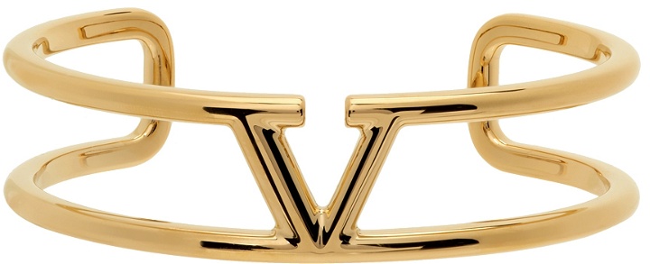 Photo: Valentino Garavani Gold VLogo Cuff Bracelet