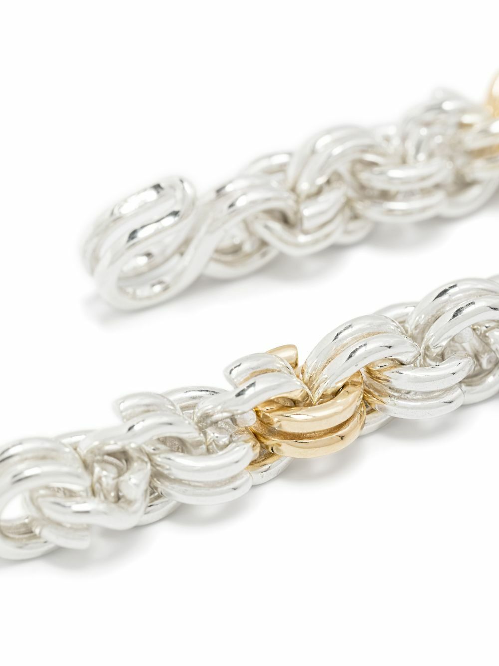 OUIE 14K Yellow Gold And Sterling Silver Keyring Bracelet