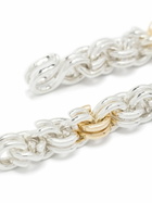 OUIE 14K Yellow Gold And Sterling Silver Keyring Bracelet