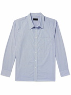 Nili Lotan - Finn Striped Cotton-Poplin Shirt - Blue