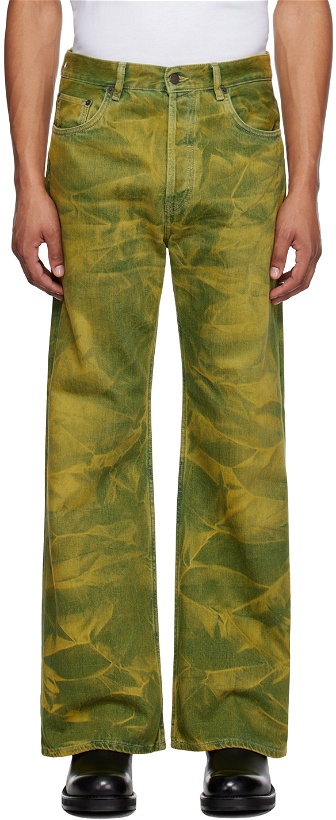 Photo: Acne Studios Yellow Loose-Fit Jeans