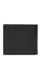 Dolce & Gabbana Logo Pebbled Leather Wallet - Black - One Size